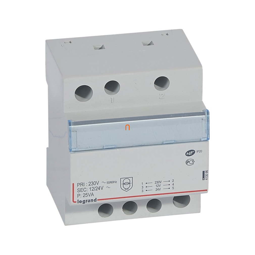 Legrand 413096 Lexic biztonsági trafó 25VA 230/24-12-2x12V