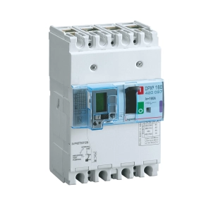   Legrand DPX3 160 40A 4P+áramvédő kapcsoló termo mágneses 16kA kombinált áramvédő kapcsoló - 420032