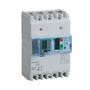   Legrand DPX3 160 125A 4P+áramvédő kapcsoló termo mágneses 36kA kombinált áramvédő kapcsoló - 420116