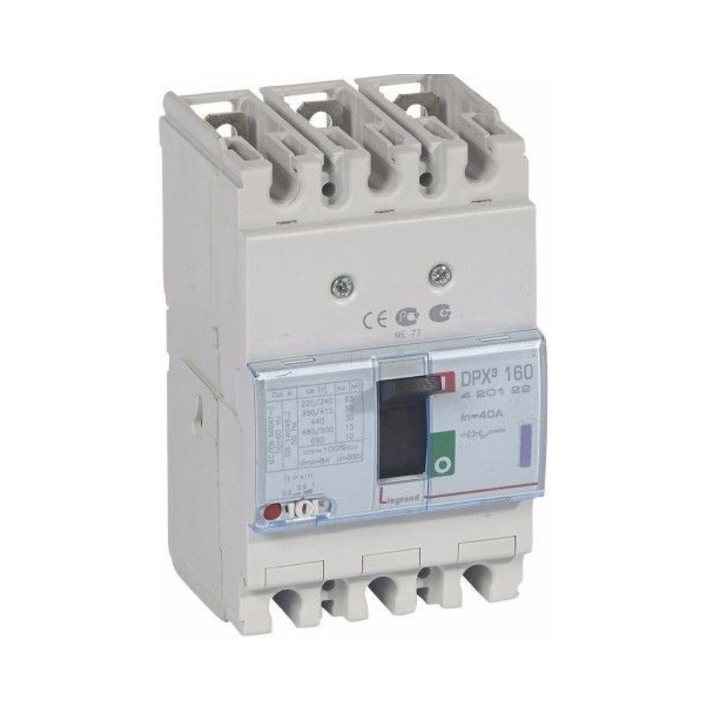 DPX3 160 40A 3P termikus mágneses 50kA kompakt megszakító 420122