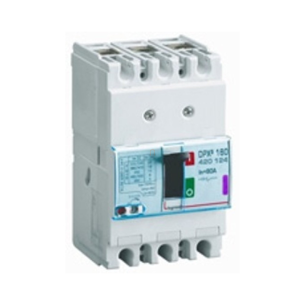 DPX3 160 80A 3P termikus mágneses 50kA kompakt megszakító 420124
