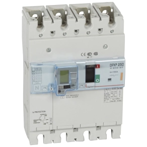   Legrand DPX3 250 160A 4P+áramvédő kapcsoló termo mágneses 25kA kombinált áramvédő kapcsoló - 420227