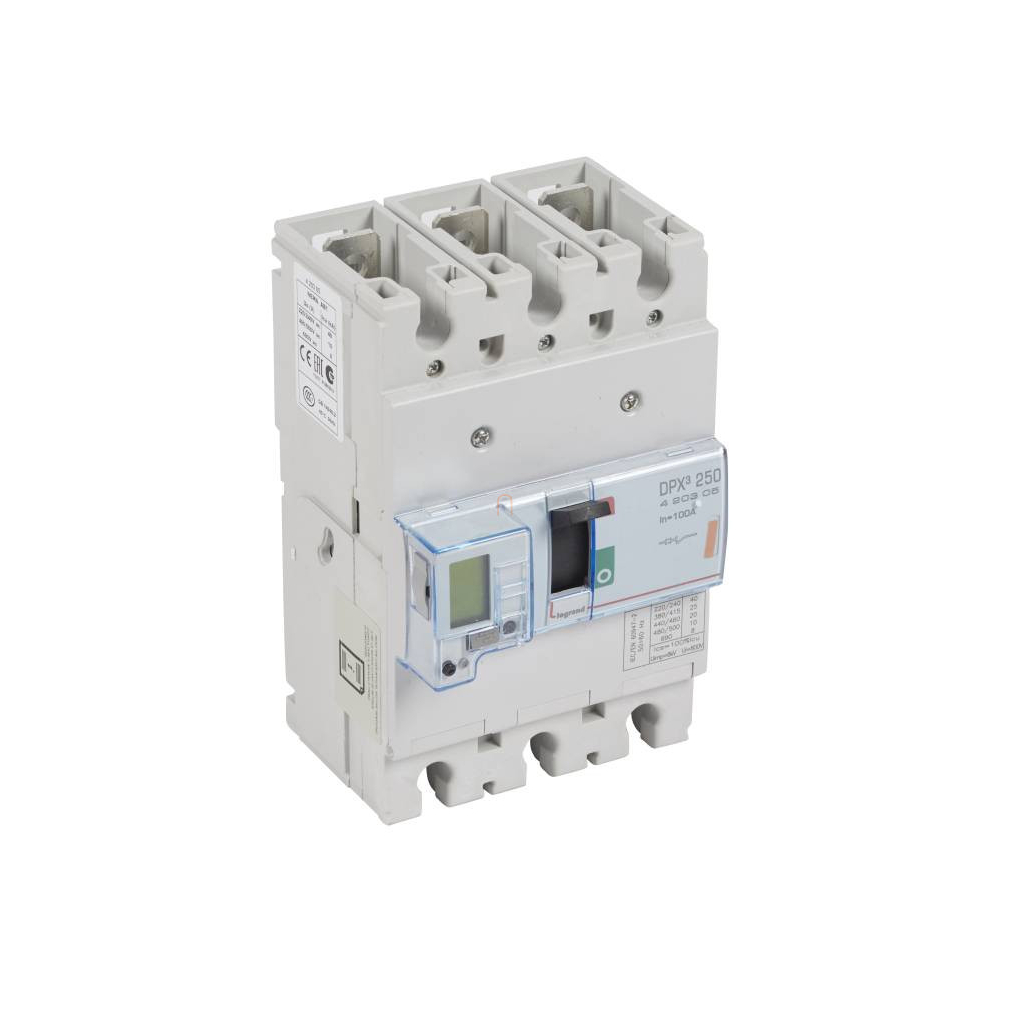 DPX3 250 100A 3P SG 25kA kompakt megszakító 420505 Legrand
