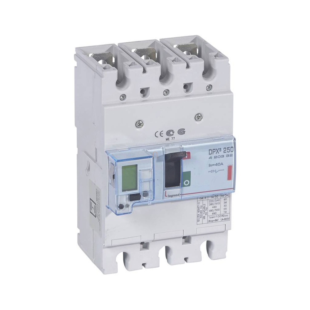 DPX3 250 40A 3P SG 36kA kompakt megszakító 420522 Legrand