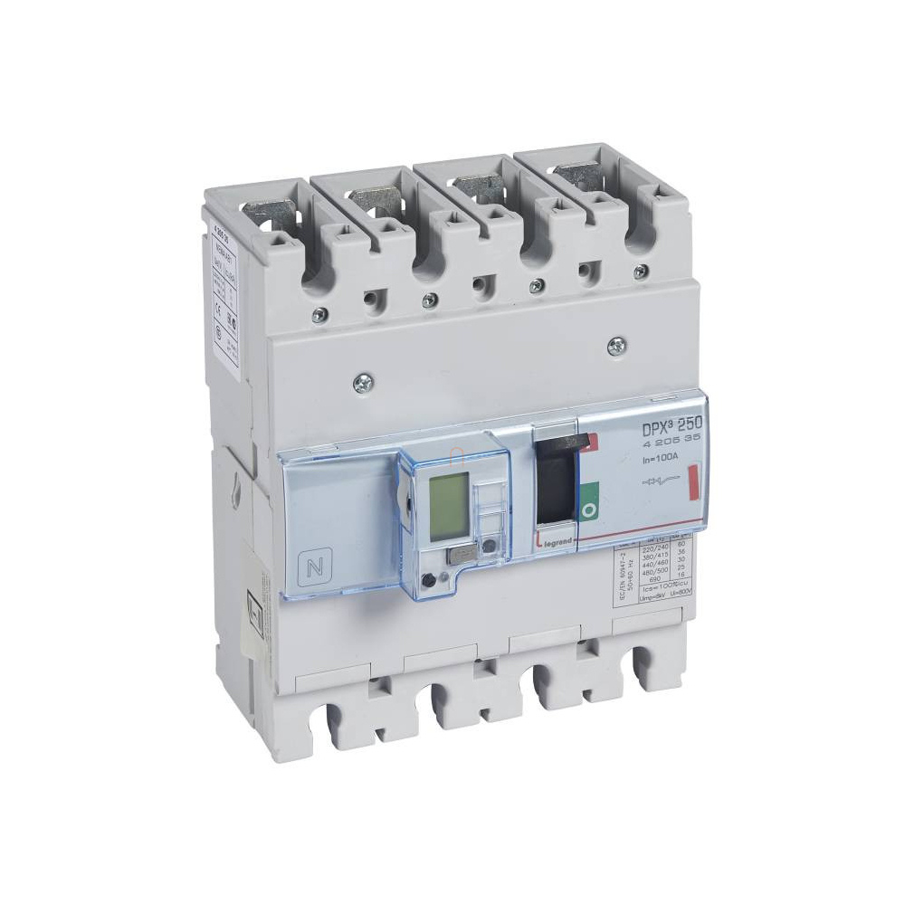 DPX3 250 100A 4P SG 36kA kompakt megszakító 420535 Legrand