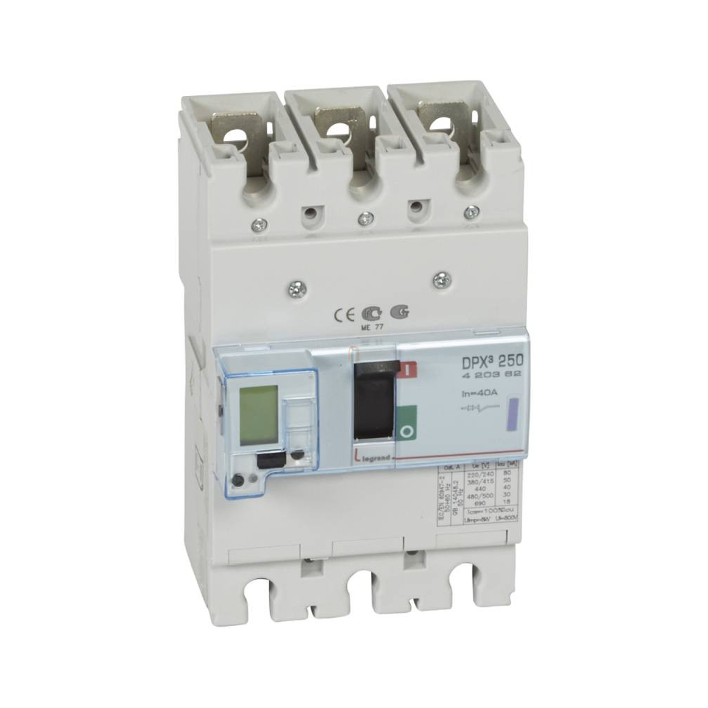 DPX3 250 40A 3P SG 50kA kompakt megszakító 420542 Legrand