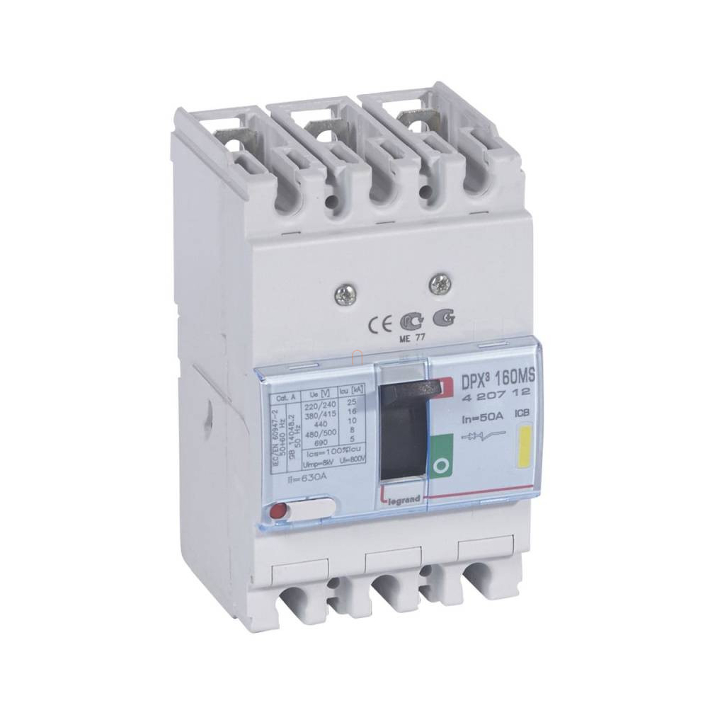 DPX3 160 50A 3P 16kA MA kompakt megszakító 420712 Legrand