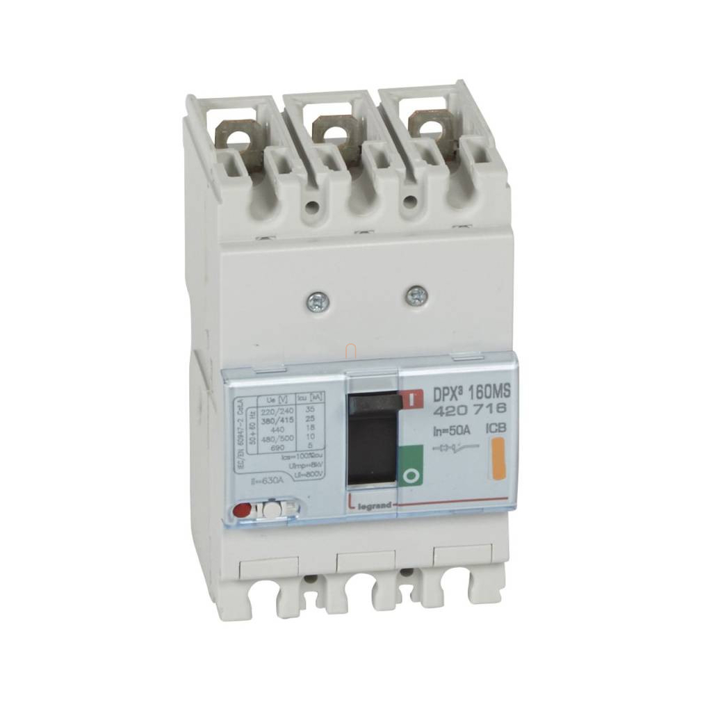 DPX3 160 50A 3P 25kA MA kompakt megszakító 420716 Legrand