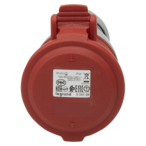   Legrand P17 Tempra Pro Dafh-164k06m 400V IP44 hordozható aljzat - 555109