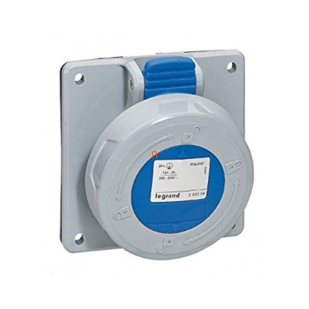 Legrand P17 Tempra Pro Dafbe162k06T 230V IP67 döntött aljzat 555384
