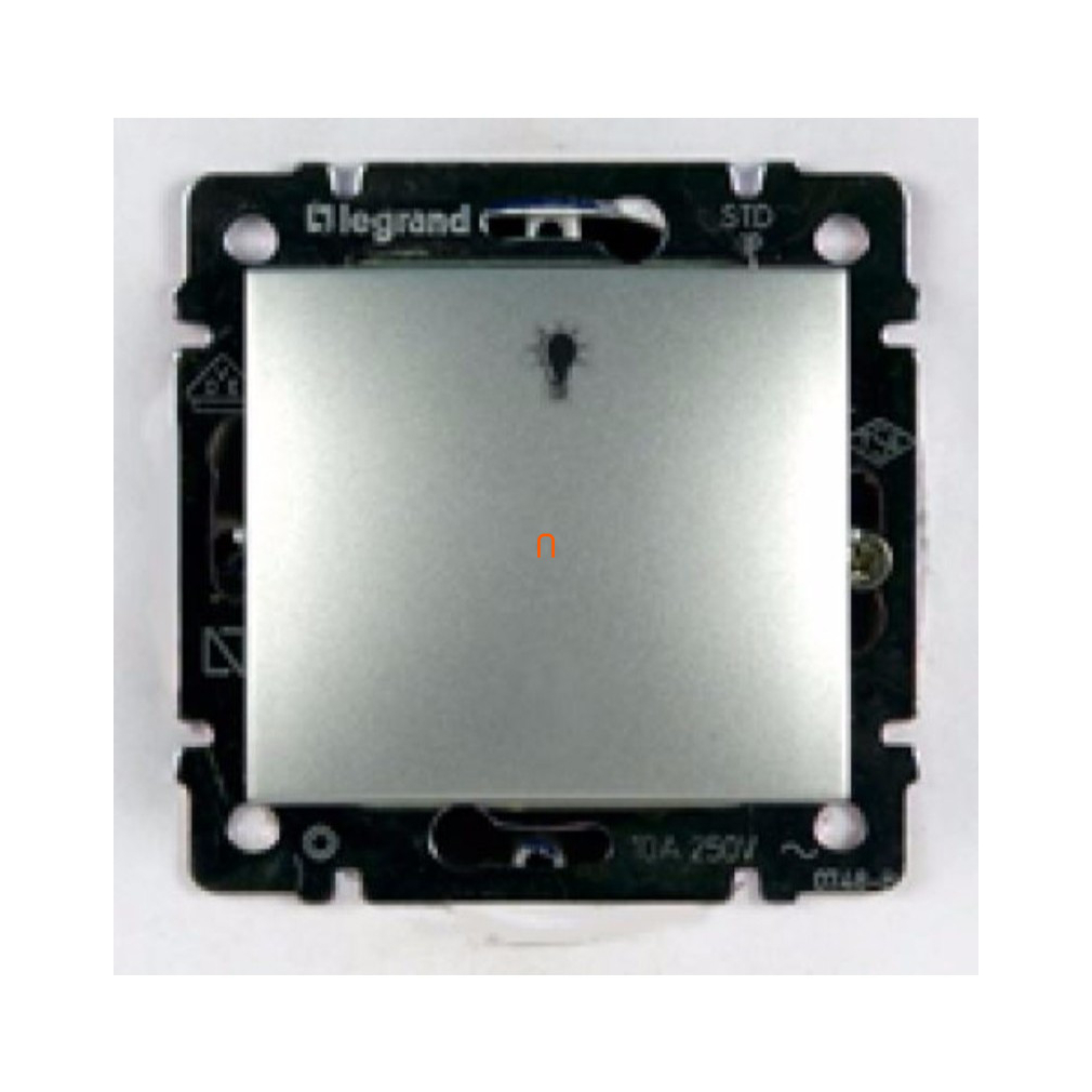 Legrand Valena N101 lámpajeles nyomó alumínium (770112)