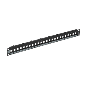   Legrand Linkeo üres keystone patch panel 1U-19" (UTP) 24xRJ45 port fogadására fekete - 632790