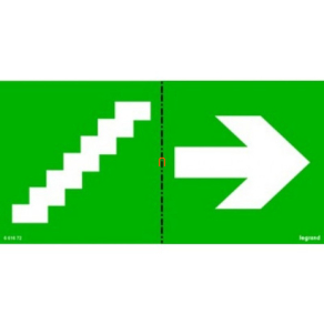   Legrand tartalékvilágítás piktogram 310x112mm, lépcső - 660869