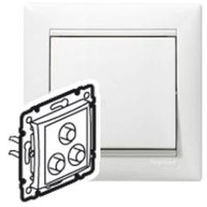 Legrand Valena 3-as RCA csatlakozóaljzat fehér - 770084