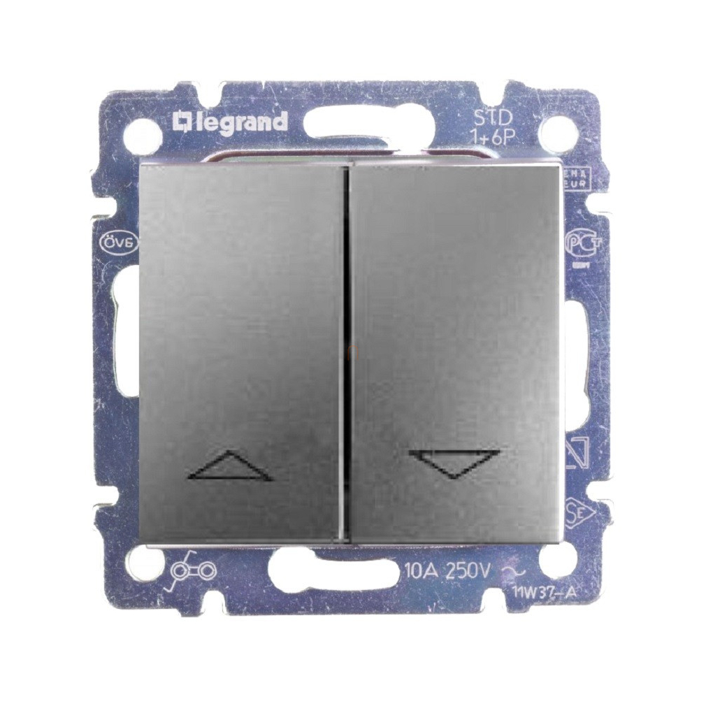 Valena 770104 R105 redőnykapcsoló alumínium Legrand