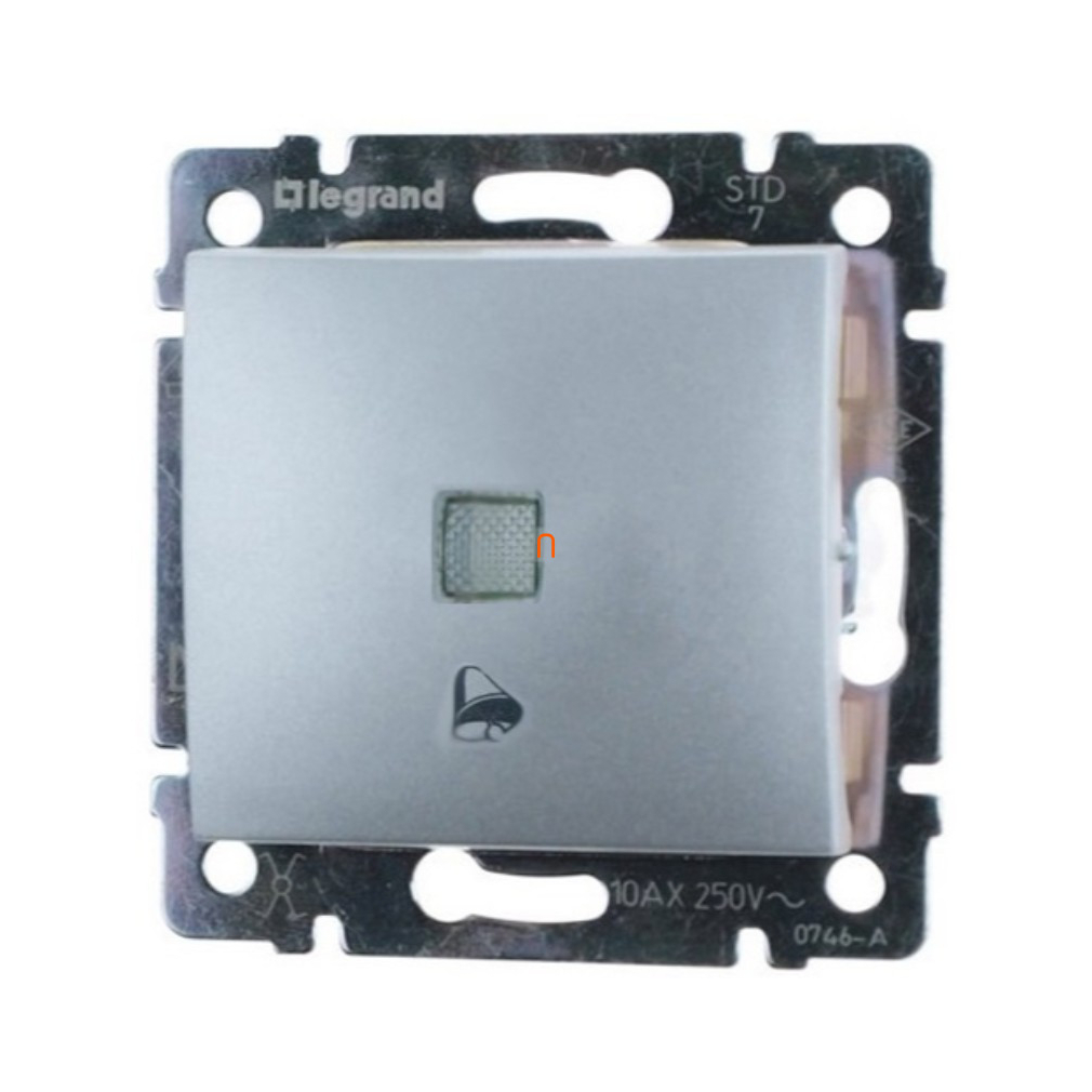 Legrand Valena N101 csengőjeles nyomó alumínium (770115)