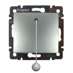   Legrand Valena húzózsinóros váltóérintkezős nyomó, alumínium - 770119