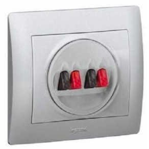 Legrand Valena hangszórócsatlakozó, alumínium - 770124