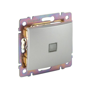   Legrand Valena váltókapcsoló jelzőfénnyel alumínium - 770126