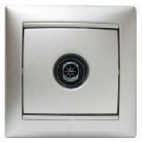   Legrand Valena TV aljzat végzáró 1, 5dB alumínium - 770129