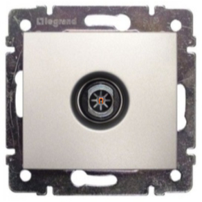 Legrand Valena TV aljzat átmenő alumínium - 770131