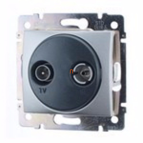 Legrand Valena TV-RD aljzat átmenő alumínium - 770134