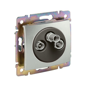   Legrand Valena TV-RD-SAT aljzat végz 1, 5dB alumínium - 770135