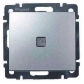   Legrand Valena csillárkapcsoló egy ellenőrzőfénnyel, alumínium - 770145