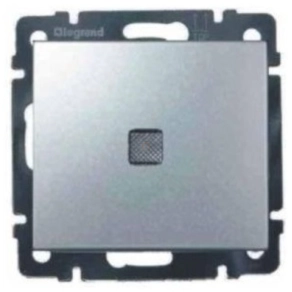   Legrand Valena keresztkapcsoló jelzőfénnyel alumínium - 770148