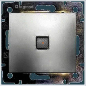   Legrand Valena kétpólusú kapcsoló ellenőrzőfénnyel alumínium - 770149