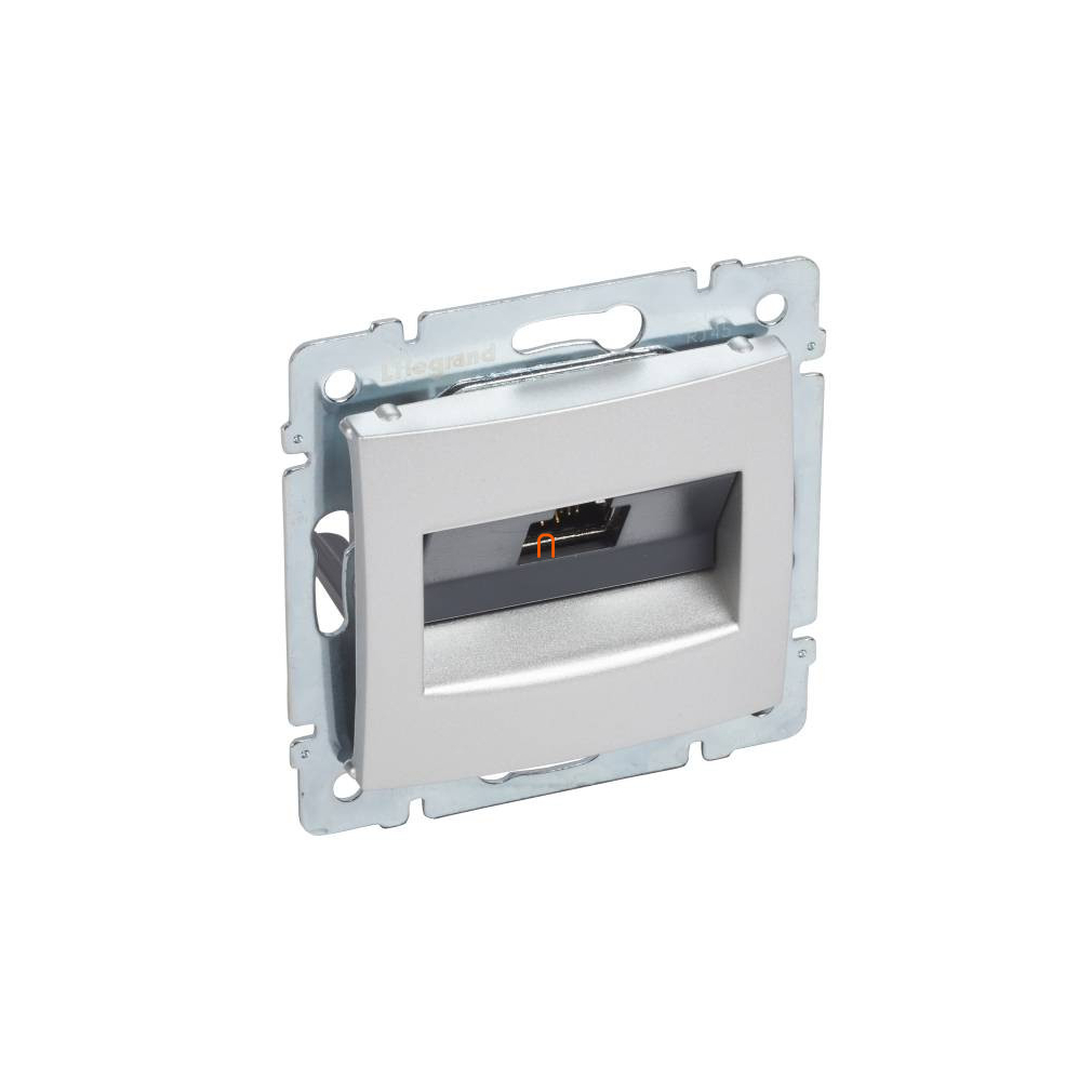 Legrand Valena RJ45 informatikai csatlakozóaljzat Cat.6A STP alumínium (770272)