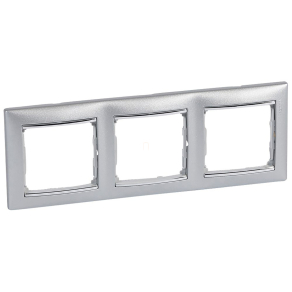   Legrand Valena alumínium / ezüst, 3-as vízszintes keret - 770353