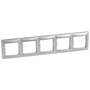   Legrand Valena alumínium / ezüst, 5-ös vízszintes keret - 770355