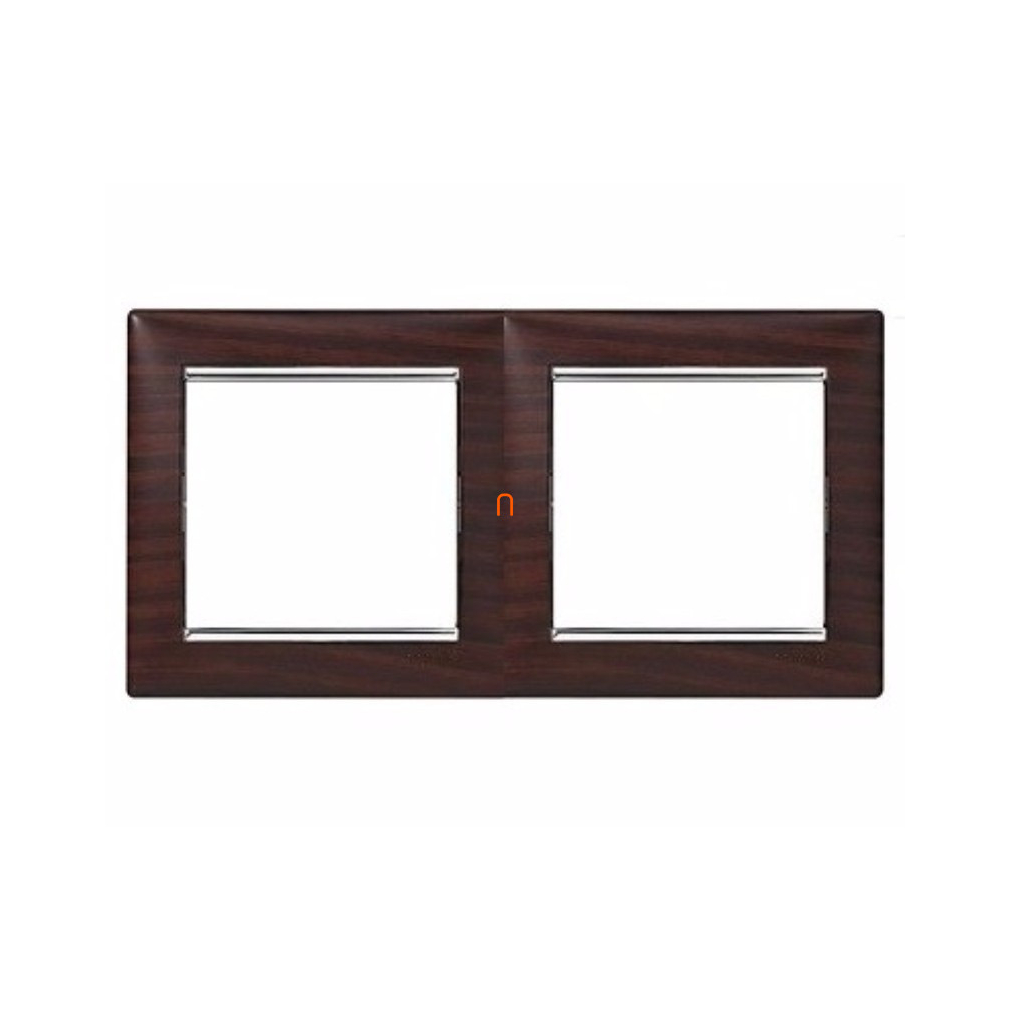 Legrand Valena keret 2-es, tetszőleges wenge/ezüst (770372)