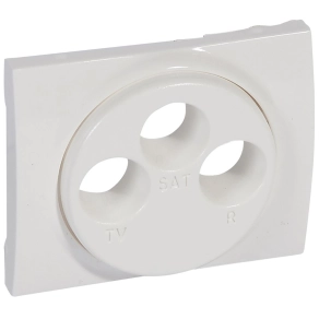   Legrand Galea Life TV-RD-SAT antenna-csatlakozóaljzat burkolat, fehér - 771073