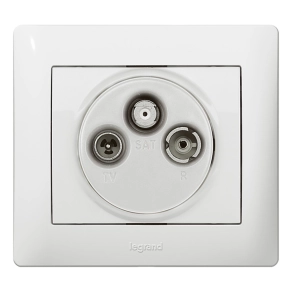 Legrand Galea Life TV-RD-SAT burkolat, fehér - 771089
