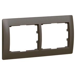   Legrand Galea Life 2-es keret vízszintes, mélybronz - 771202