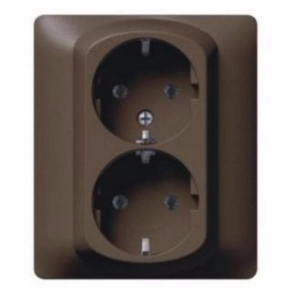   Legrand Galea Life 2x2P+F aljzat, csavaros, mélybronz - 771230