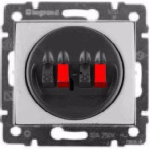   Legrand Valena hangszóró csatlakozó, 2 kivezetéssel fehér - 774223