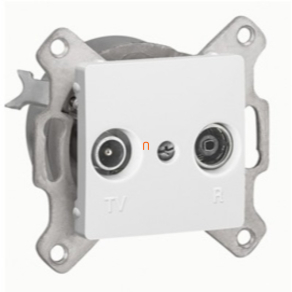   Legrand Cariva 773633 fehér TV-RD aljzat, 10dB, végzáró keret nélkül - 773633