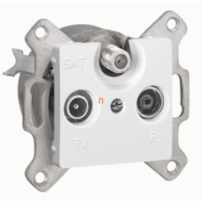   Legrand Cariva 773635 fehér TV-RD-SAT aljzat, 1, 5dB végzáró keret nélkül - 773635