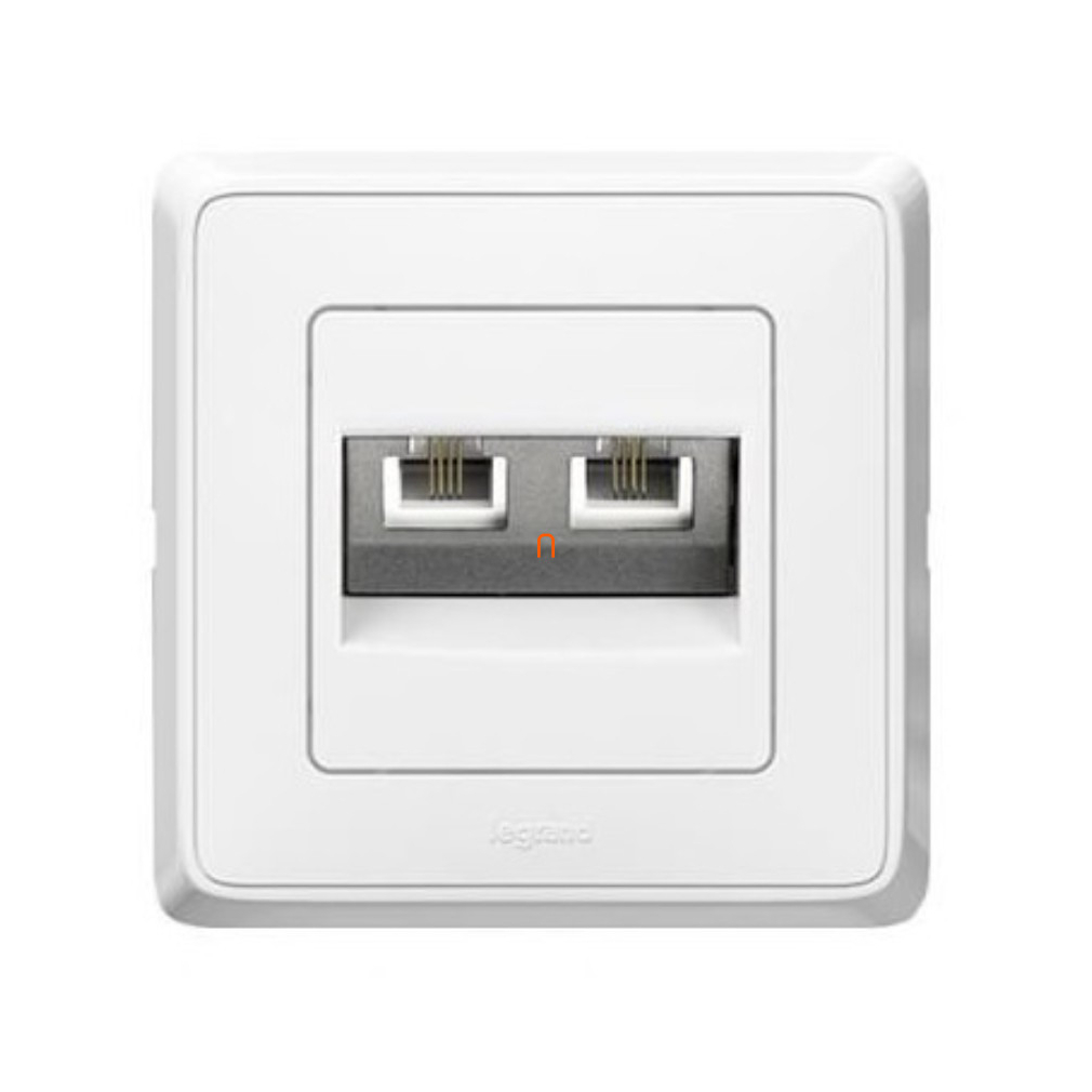 Legrand Cariva 773639 fehér 2xRJ11 telefon csatlakozóaljzat keret nélkül