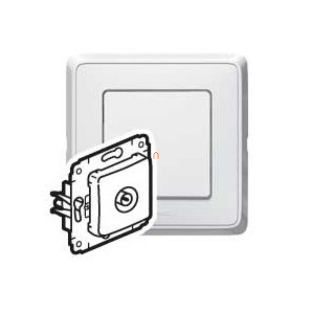 Legrand Cariva 773679 fehér TV aljzat, 10dB,végzáró keret nélkül