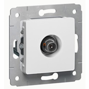   Legrand Cariva 773680 fehér TV aljzat, 14dB, átmenő keret nélkül - 773680