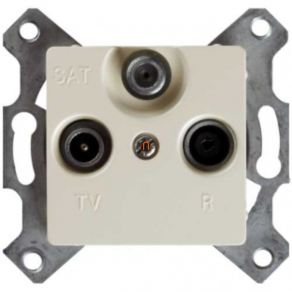   Cariva 773737 TV-RD-SAT aljzat végz 14dB keret nélkül bézs