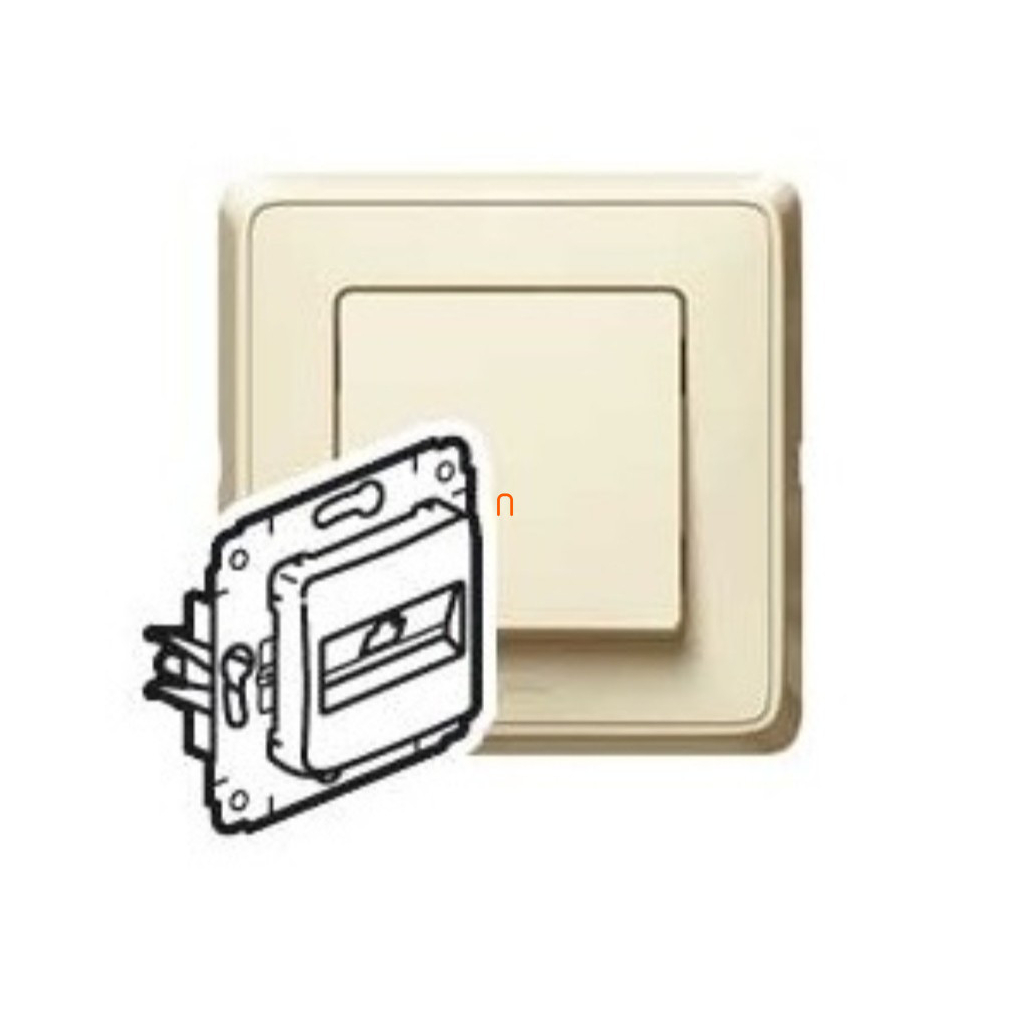 Legrand Cariva 773738 bézs 1xRJ11 telefon csatlakozóaljzat keret nélkül