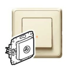   Legrand Cariva 773780 bézs TV aljzat, 14dB, átmenő keret nélkül - 773780