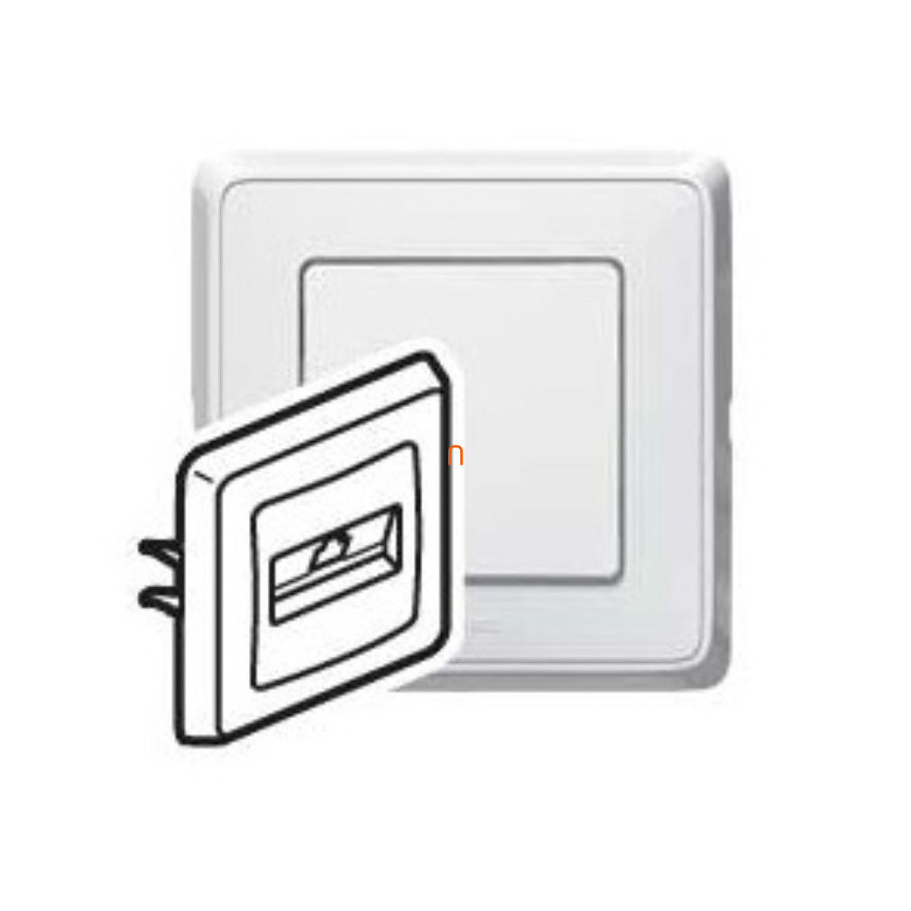 Legrand Cariva 773838 fehér 1xRJ11 telefon csatlakozóaljzat kerettel