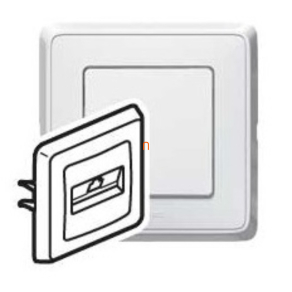   Legrand Cariva fehér 1xRJ11 telefon csatlakozóaljzat kerettel - 773838