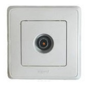   Legrand Cariva 773879 fehér TV aljzat, 10dB, végzáró kerettel - 773879